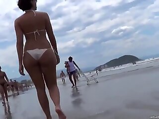 Girl with amazing ass walking